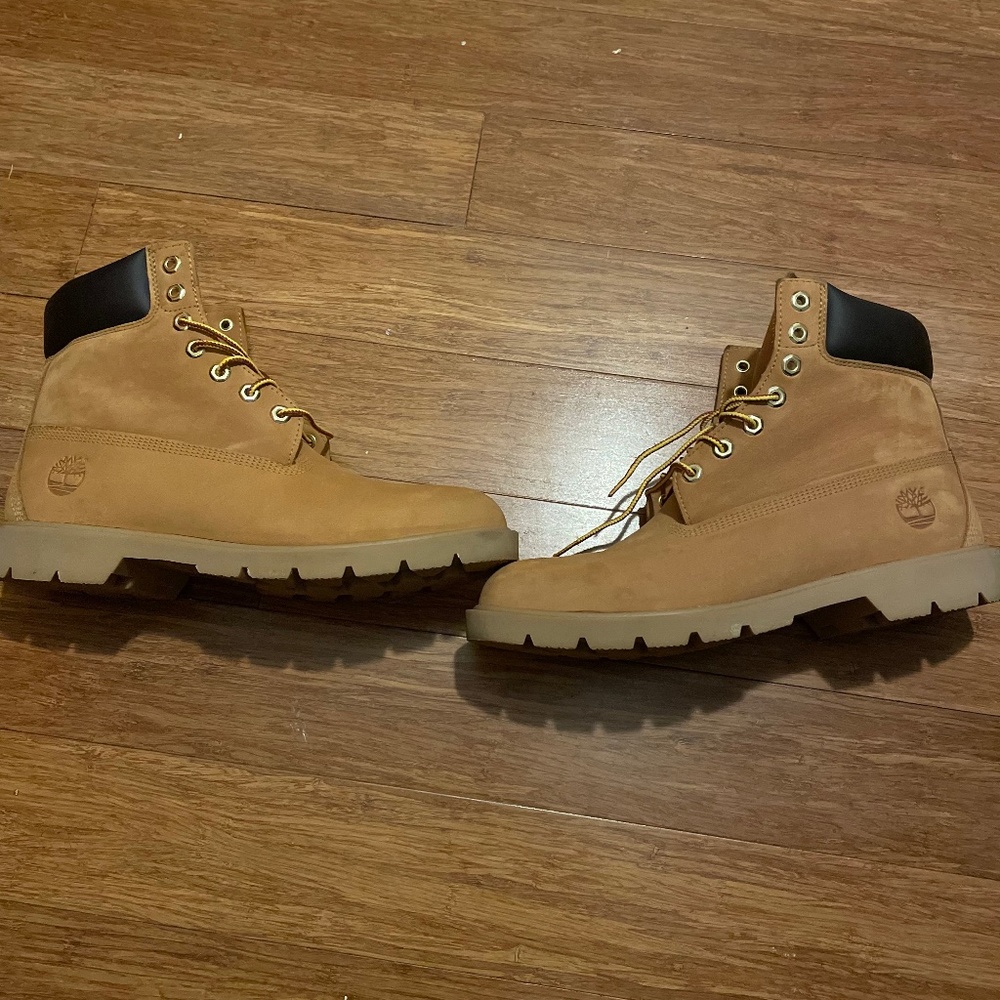 Mens Timberland Classic 6 in Waterproof Boot Wheat Nubuck
